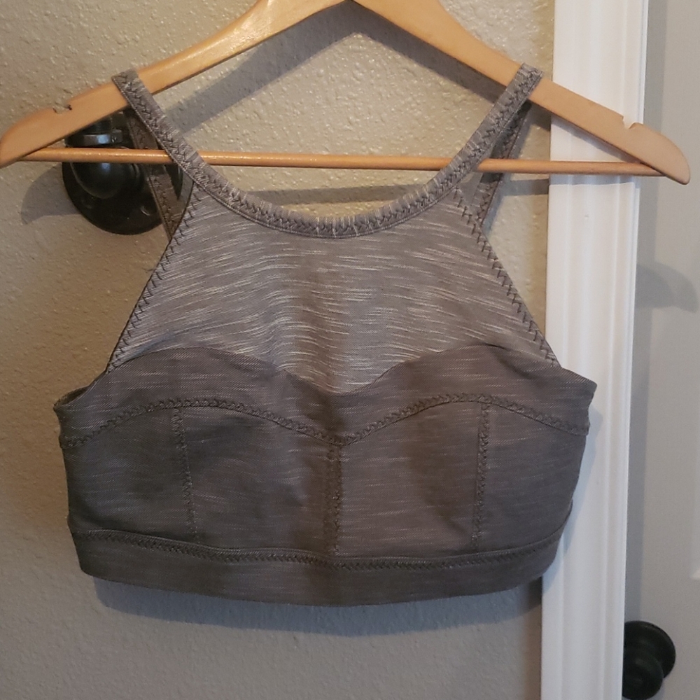 Prana army green heathered sportsbra